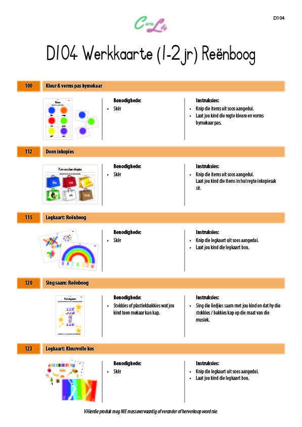 D104 A Rainbow cover